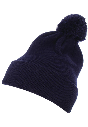 Cuffed Pom Pom Knit Beanie