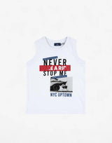CHICCO Boys Never Stop Me Tank White/Multi Бял 104 | MegaMall.bg