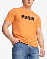 PUMA Essentials+ 2 Color Logo Tee Orange Оранжев S | MegaMall.bg