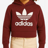ADIDAS Adicolor Cropped Hoodie Burgundy Бордо 146 | MegaMall.bg