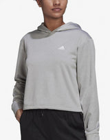 ADIDAS Aeroready Training Hoodie Grey Сив XS | MegaMall.bg