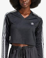 ADIDAS Originals Long Sleeve Cropped Top Black Черен XS | MegaMall.bg