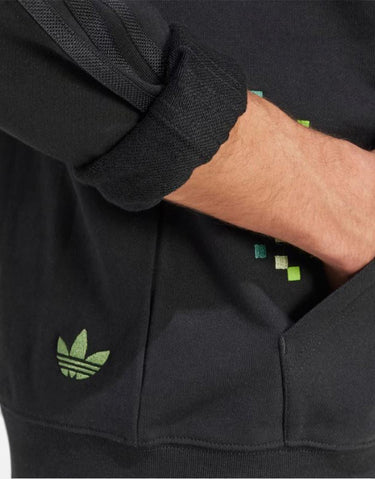 ADIDAS Originals x Minecraft Graphic Hoodie Black