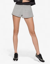 ADIDAS Pacer Training 3-Stripes Heather Woven Shorts Grey Сив S | MegaMall.bg