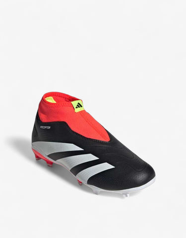 ADIDAS Predator 24 League Laceless Firm Ground Boots Black/Red | MegaMall.bg