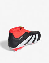 ADIDAS Predator 24 League Laceless Firm Ground Boots Black/Red | MegaMall.bg