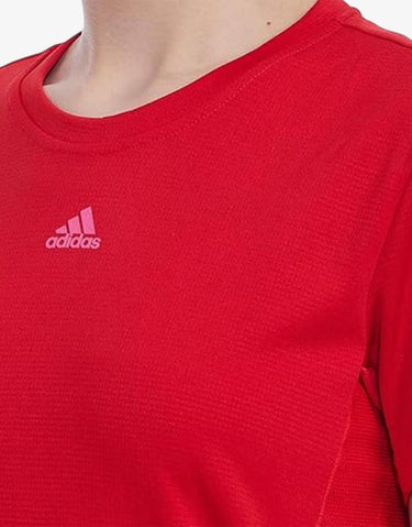 ADIDAS Printed Round Neck Tee Red
