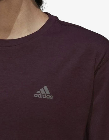 ADIDAS Run Icons Made With Nature Short Sleeve Tee Red