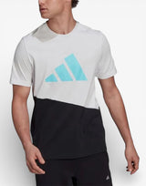 ADIDAS Sportswear Graphic Tee White/Black Бял S | MegaMall.bg