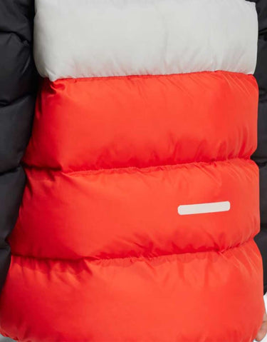 ADIDAS Sportswear Synthetic Down Jacket Black/Red | MegaMall.bg