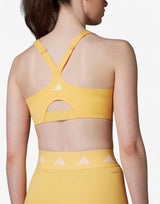 ADIDAS Tailored Impact Luxe High-Support Zip Bra Yellow | MegaMall.bg