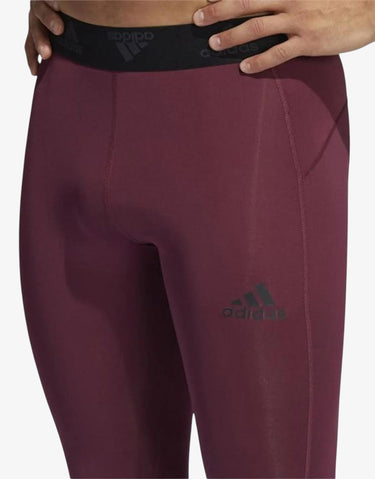 ADIDAS Techfit 3-Stripes leggings Burgundy | MegaMall.bg