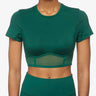 ADIDAS x Ivy Park Corset Croped Tee Green Зелен 3XL | MegaMall.bg