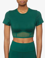 ADIDAS x Ivy Park Corset Croped Tee Green Зелен 3XL | MegaMall.bg