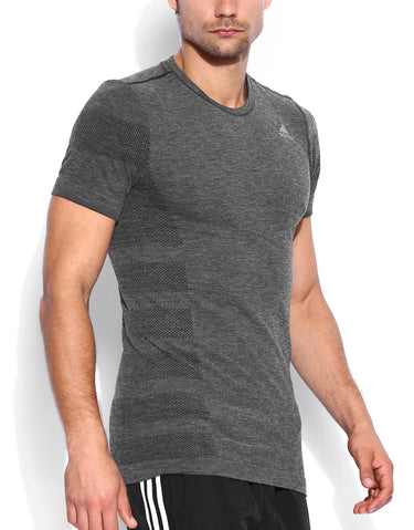 ADIDAS Adistar Primeknit Wool Running Tee Grey