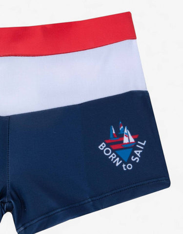 CHICCO Boys Born To Sail Swim Shorts Blue/White | MegaMall.bg