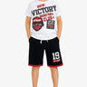 CHICCO Boys Shorts And Tee Set White/Black Бял 104 | MegaMall.bg