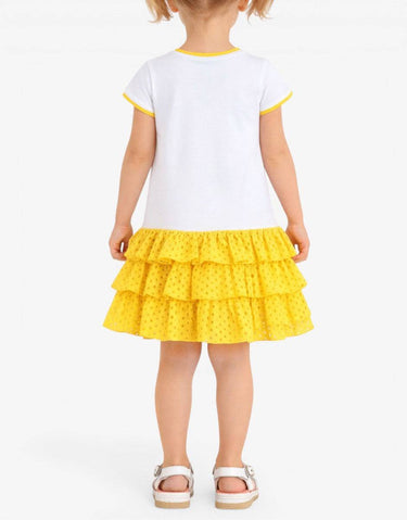 CHICCO Girls Dress White/Yellow | MegaMall.bg