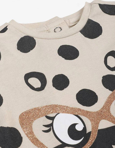 CHICCO Girls Knitted Tee Light Natural | MegaMall.bg