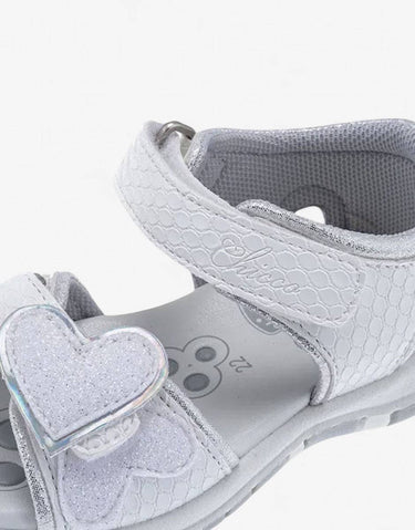CHICCO Girls Sandals White/Silver | MegaMall.bg