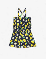 CHICCO Girls Short Dungarees Blue Printed Син 110 | MegaMall.bg