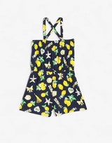 CHICCO Girls Short Dungarees Blue Printed | MegaMall.bg