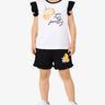 CHICCO Girls Shorts And Tank Top Set White/Black Бял 92 | MegaMall.bg