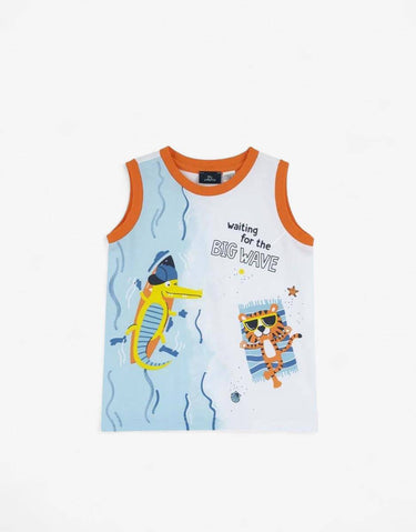 CHICCO Boys Tank White/Multi Бял 98 | MegaMall.bg