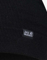 JACK WOLFSKIN Ribbed Beanie Black | MegaMall.bg