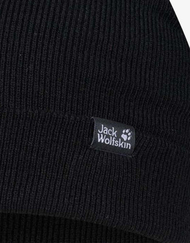 JACK WOLFSKIN Ribbed Beanie Black | MegaMall.bg