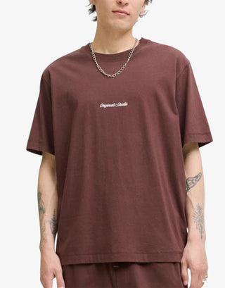 JACK&JONES Jornorrebro EMB Tee SS Crew Neck Noos Red