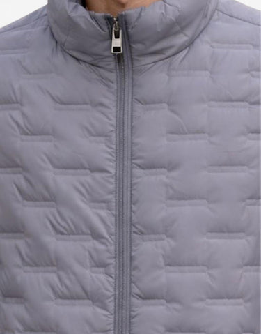 JACK&JONES Quilted Sleeveless Vest Grey