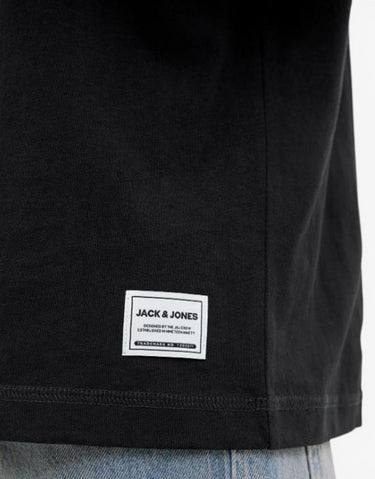 JACK&JONES Relaxed Fit Crew Tee Black