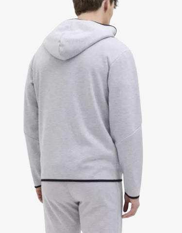 JACK&JONES Jcofusion Sweat Zip Hood Noos New Light Grey Melange