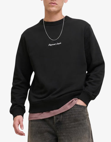 JACK&JONES Jornorrebro Emb Sweat Crew Noos Black