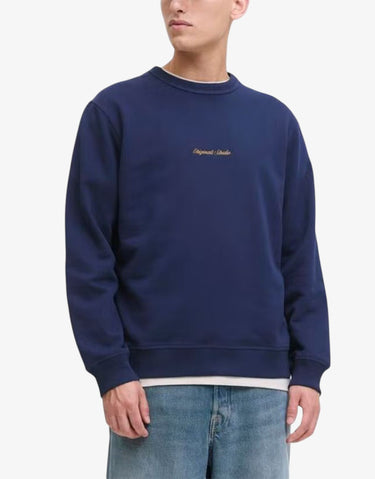 JACK&JONES Jornorrebro Emb Sweat Crew Noos Ocean Cavern