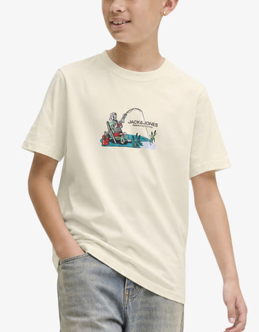 JACK&JONES Jоrskull Nature Tee Ss Crew Neck Sn Jnr White