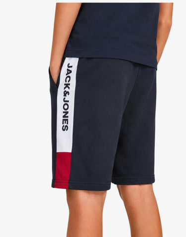 JACK&JONES Jpstlogo Blocking Sweat Shorts Vg Sn Jnr Navy