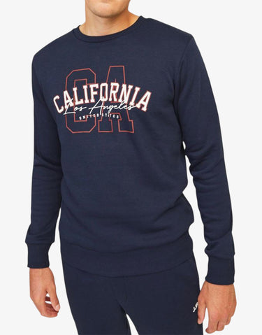 JACK&JONES Jrebnewyork Sweat Crew Neck Sn Blue