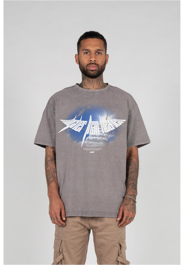 HIGHER THAN HEAVEN V.4 Acid Washed Heavy Oversize Tee