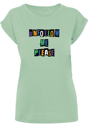 Ladies Please X Extended Shoulder Tee heather grey L