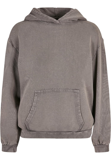 Ladies Love Acid Washed Oversized Hoody