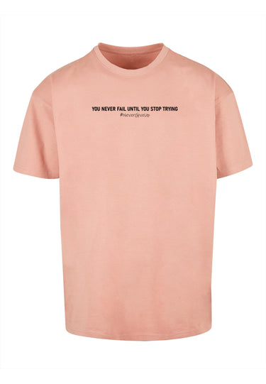 Never Give Up Heavy Oversized Tee