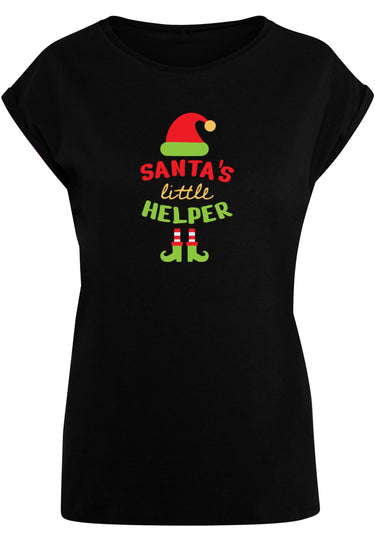 Ladies Christmas Santa´s Little Helper Tee