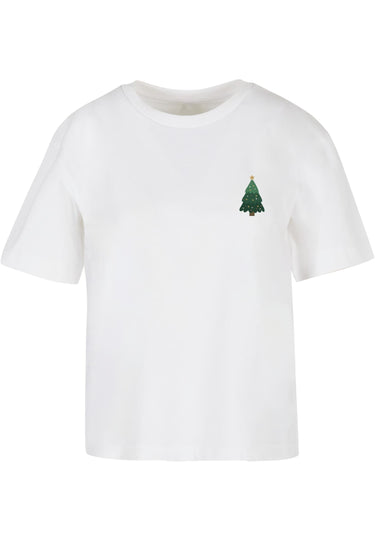 Ladies Christmas Holly Jolly Mood Tee
