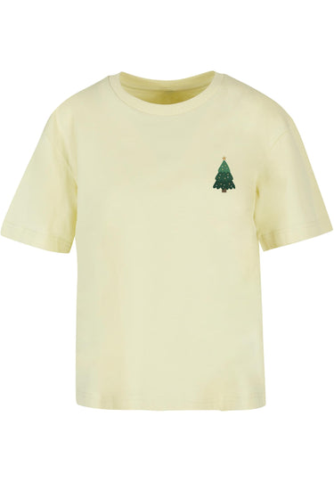 Ladies Christmas Holly Jolly Mood Tee