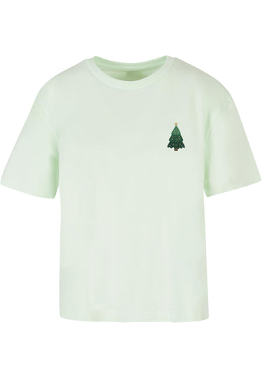 Ladies Christmas Holly Jolly Mood Tee