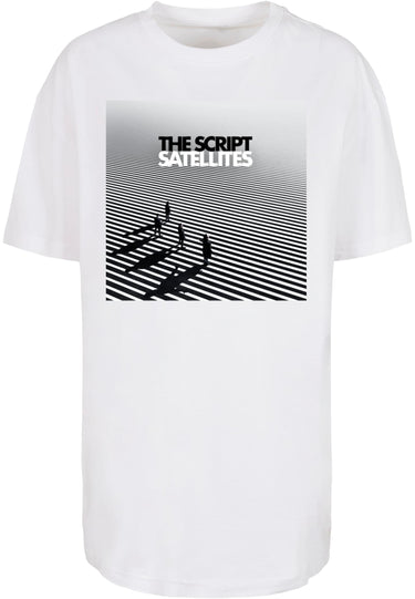 Ladies The Script - Satellites Album Cover Oversized Boyfriend Tee