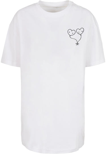 Ladies Hugs & Love - Love Ballon Oversized Boyfriend Tee