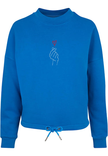 Ladies K Heart Oversize Crewneck